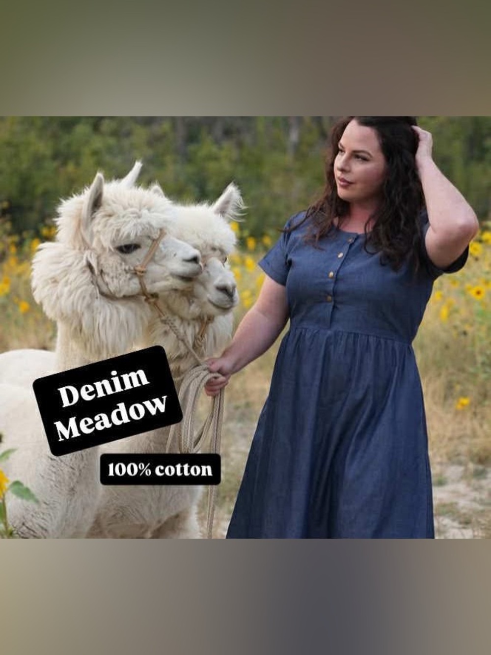 Little Cottonwood Denim Meadow Cotton Dress